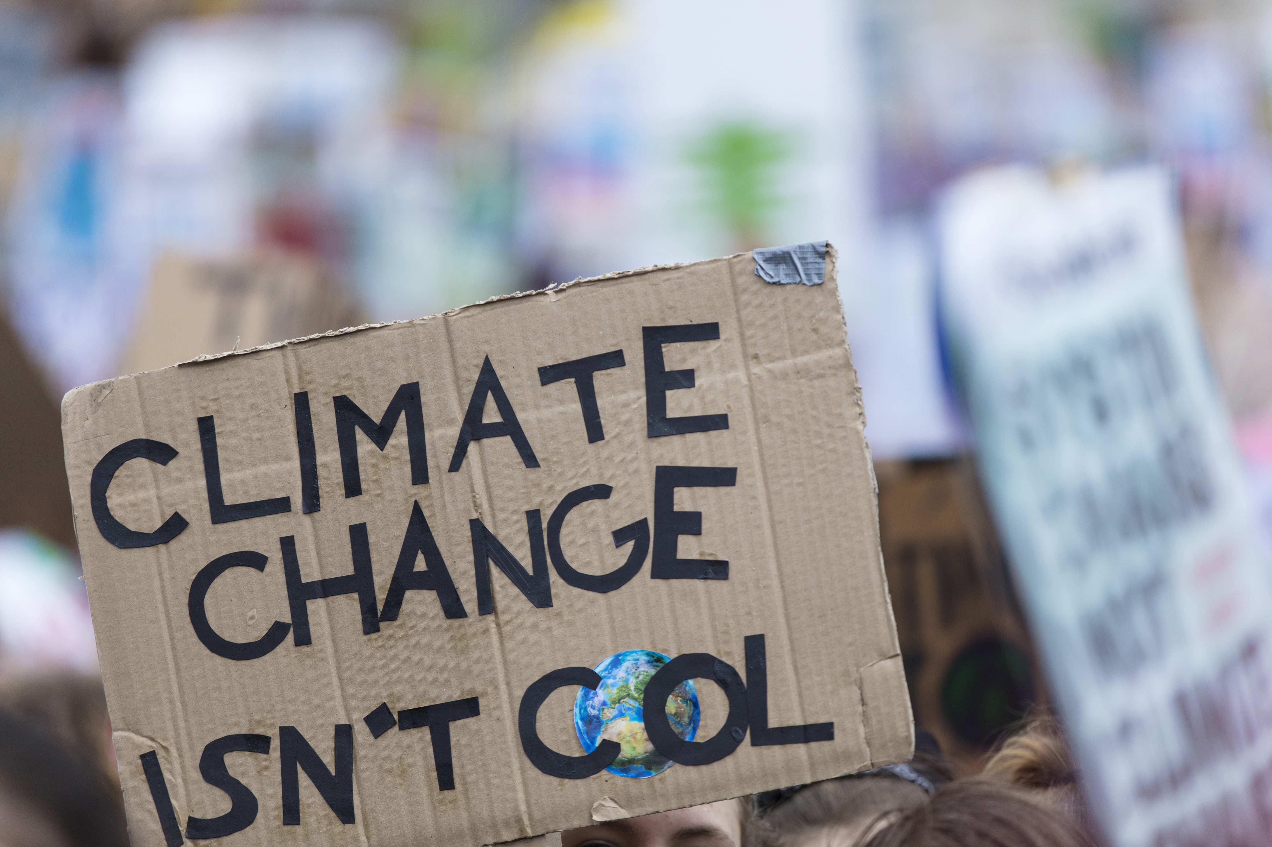 Climate change protest