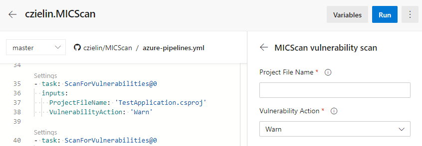 C# Vulnerability Scanner - Azure DevOps