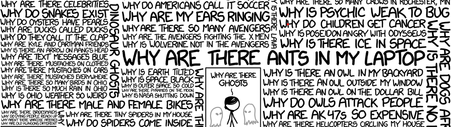 Examples of Ad Hoc Queries - XKCD Comic # 1256