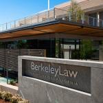 Photo of the front of the Berkeley School of Law