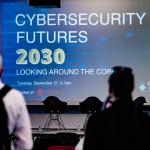 Cybersecurity Futures 2030 - photo of a slide presntation
