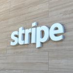 Photo of the "Stripe" sign at Stripe headquarters