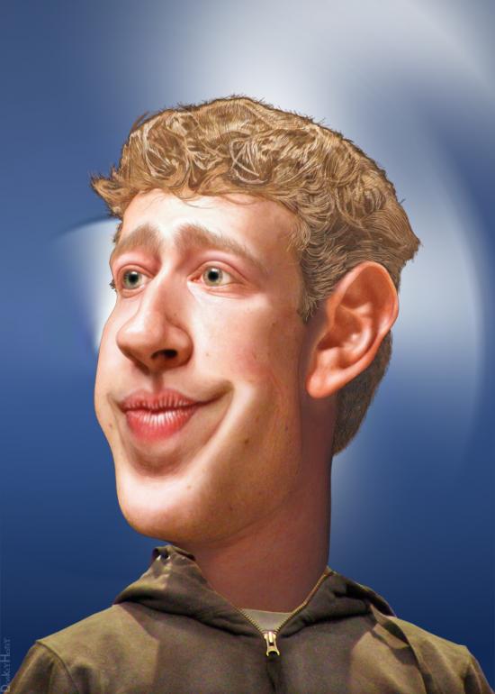 Mark Zuckerberg caricature (image courtesy of Flickr user DonkeyHotey)