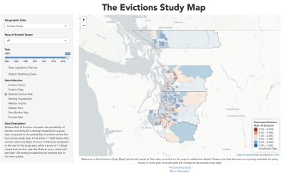 map of Washington by eviction study