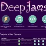 DeepJams allows users to augment traditional music compositions with model-generated extensions. We use a neural network trained on a genre corpus to extend the gist of the user’s composition with the inspiration of a thousand others.
