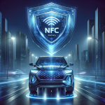 NFC logo: a graphic of a shield above a car