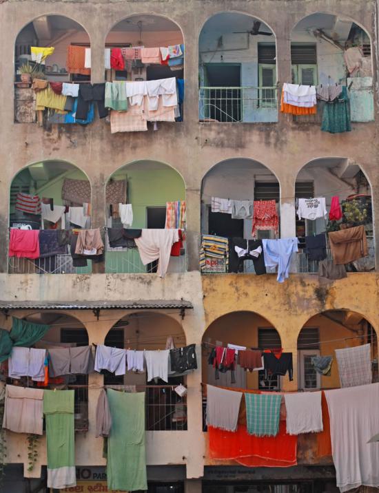 Laundry is a common job for household domestic workers — especially in homes without a washer or dryer.
