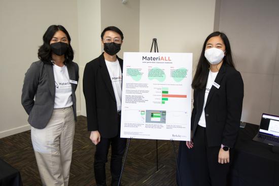 the MateriALL teams shares their project poster