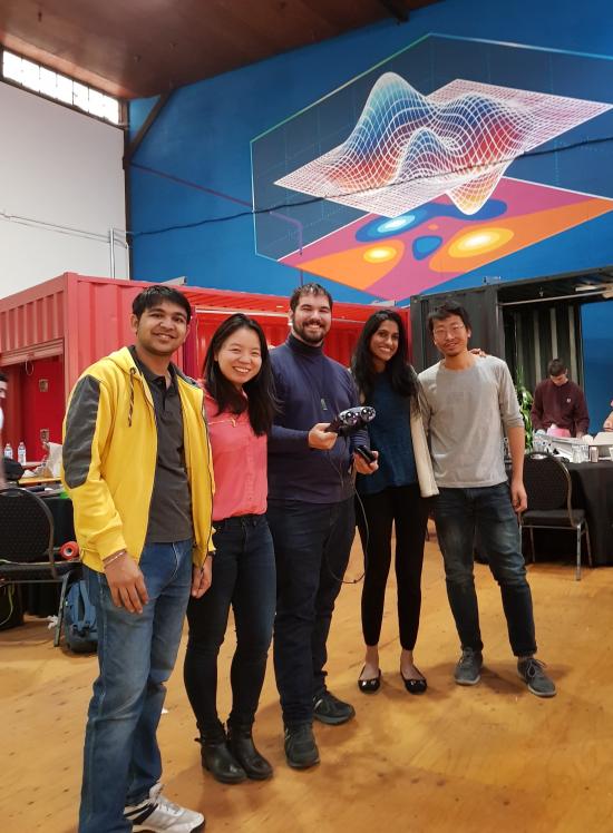 Ankit with MagicLeap team