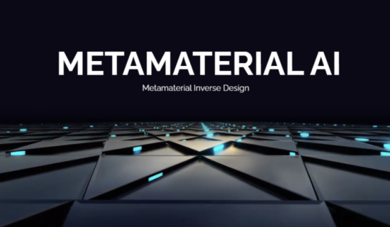 graphic reading "Metamaterial AI - Metamaterial Inverse Design"