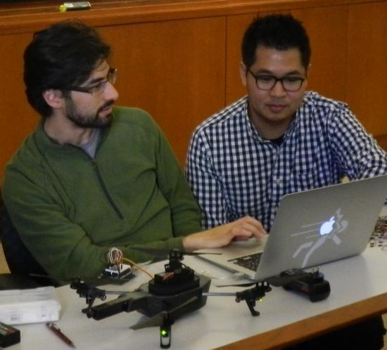 Students are developing open-source software modules to share with the drone-development community.