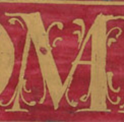 Detail of Robbins MS 1, f.46r, a charter issued by King Philip III of Spain in 1599.