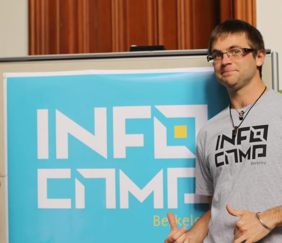 Shaun Giudici, one of the InfoCamp organizers