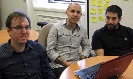 "KnowPrivacy" team: Joshua Gomez, Travis Pinnick, and Ashkan Soltani (left to right)